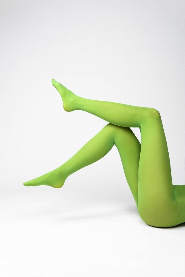 MICRO tights 50 DEN Punčochové kalhoty LadyBoma lime green