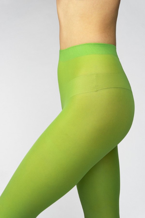 MICRO tights 50 DEN Punčochové kalhoty LadyBoma lime green