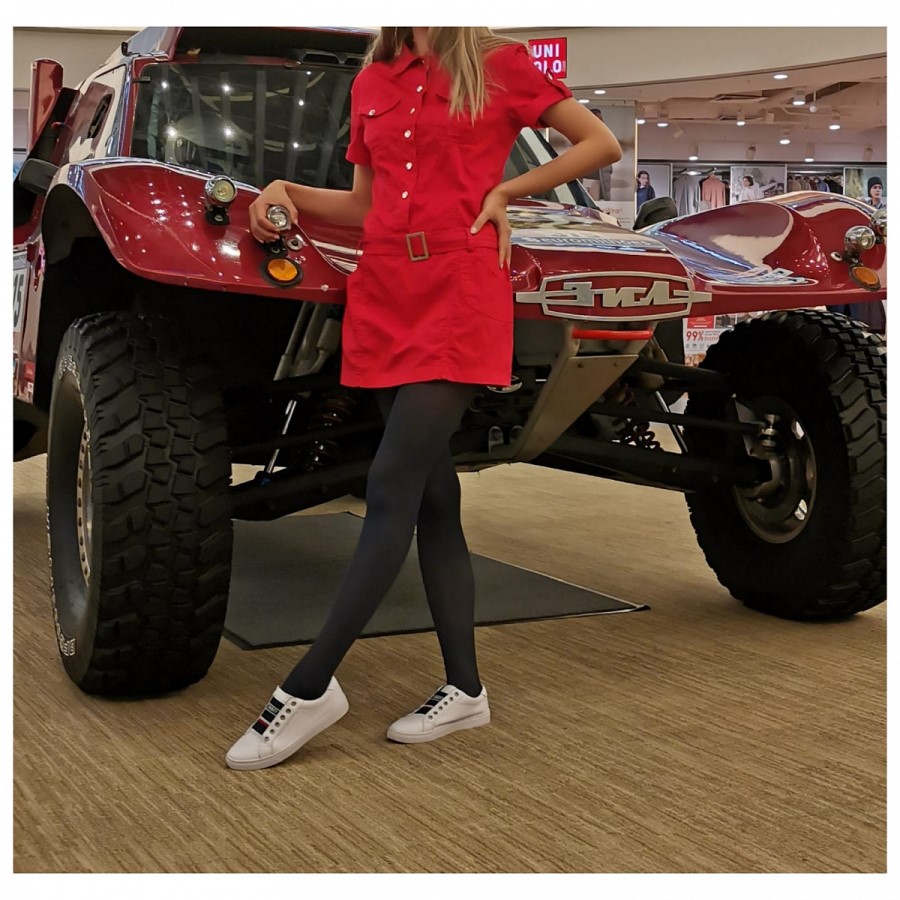 MICRO tights 50 DEN Punčochové kalhoty LadyBoma blue jeans