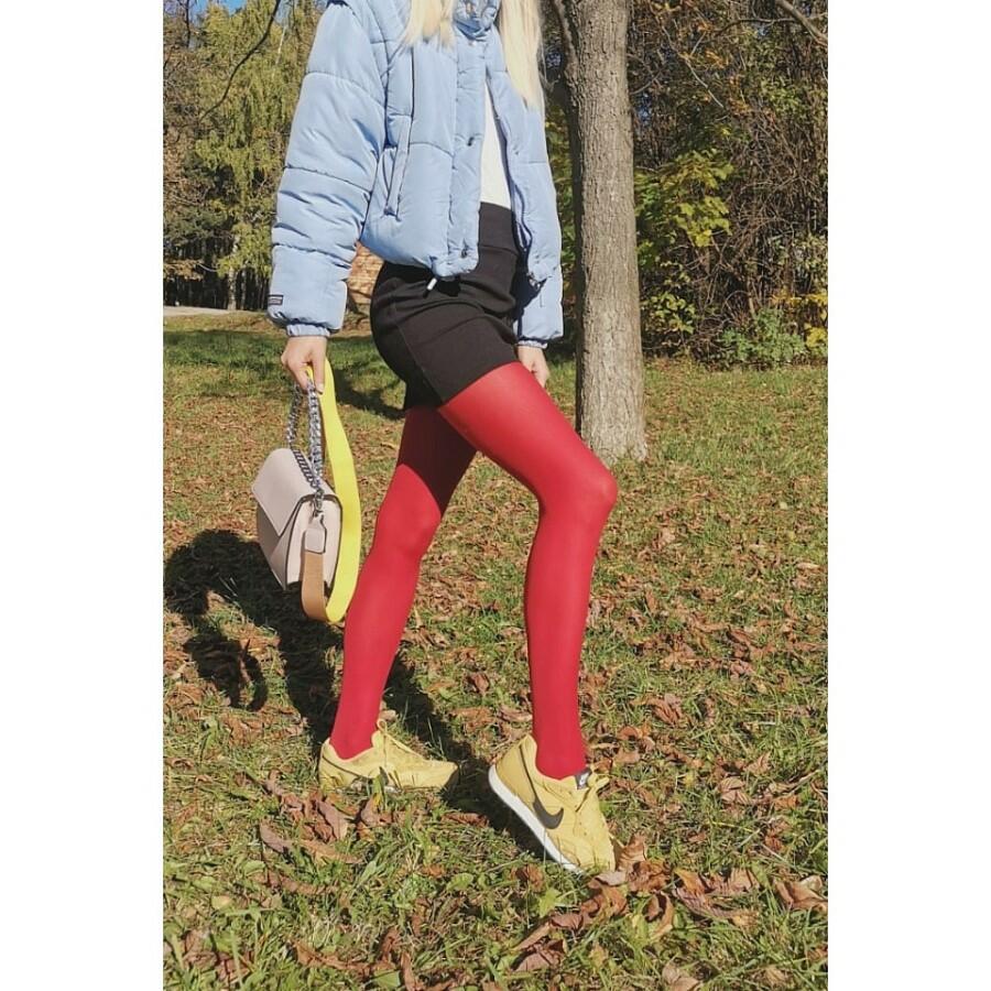 MICRO tights 50 DEN Punčochové kalhoty LadyBoma rosso india