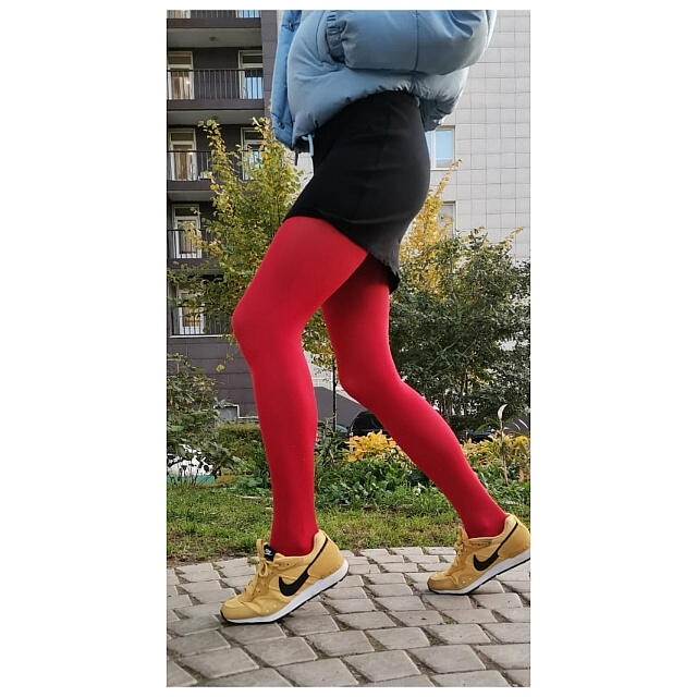 MICRO tights 50 DEN Punčochové kalhoty LadyBoma rosso india