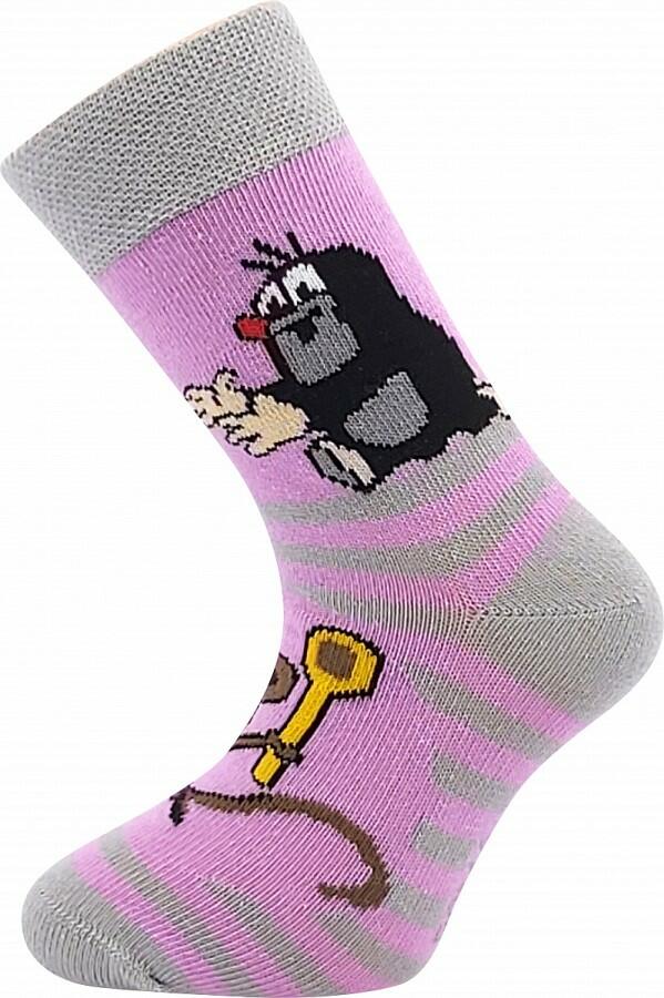 Krtek ponožky Boma mix 1 holka - sada 3 páry