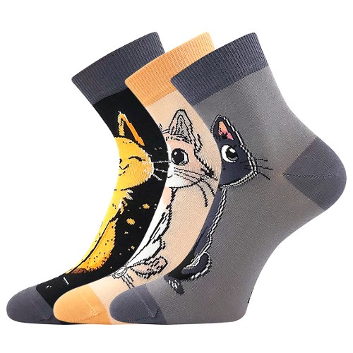 Micka 01 ponožky Boma mix A - sada 3 páry