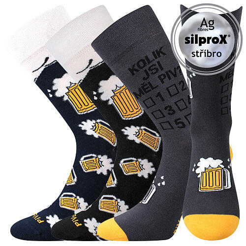 PiVoXX 6 ponožky VoXX - sada 3 páry