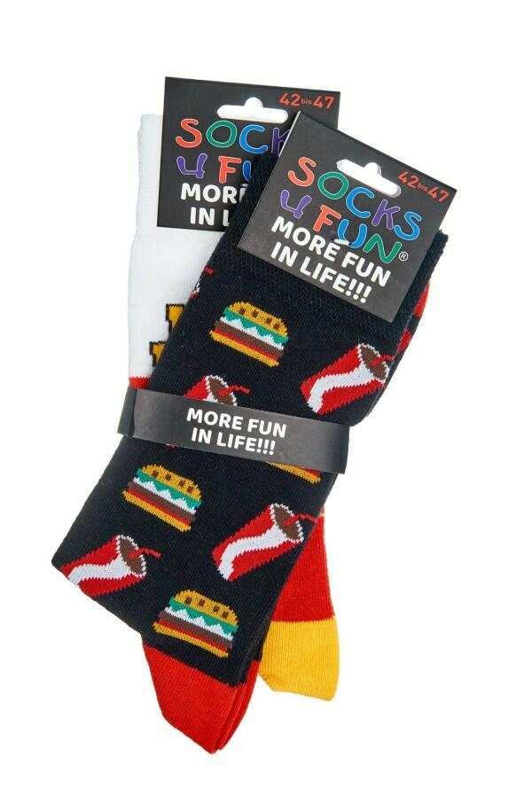 Ponožky Socks 4 Fun 6209.32 Fast food - sada 2 páry