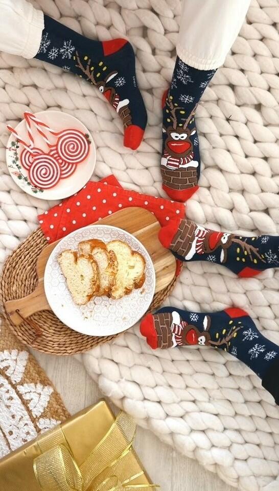 Rudy I ponožky Boma tmavě modrá