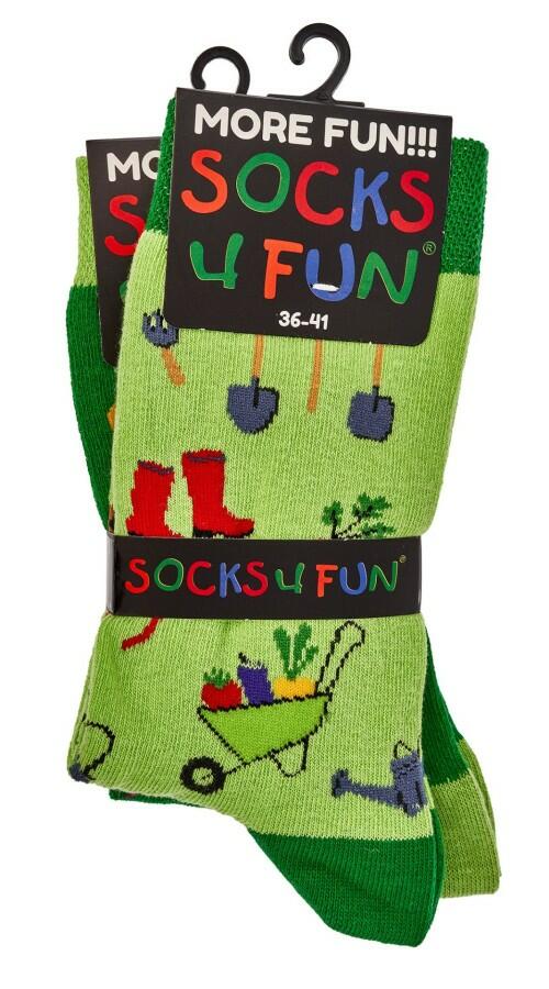 Ponožky Socks 4 Fun 6209.03 Zahradničení - sada 2 páry