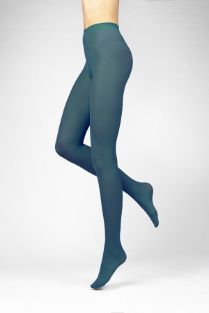 MICRO tights 50 DEN Punčochové kalhoty LadyBoma biscay bay