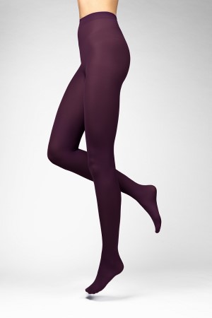 MICRO tights 50 DEN Punčochové kalhoty LadyBoma purple fluorite