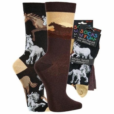 Ponožky Socks 4 Fun 6209.61 Koně - sada 2 páry