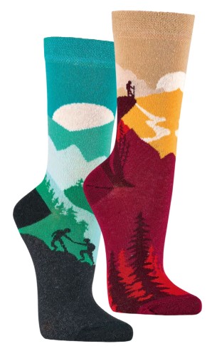 Ponožky Socks 4 Fun 6209.76 Hory - sada 2 páry