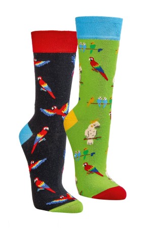 Ponožky Socks 4 Fun 6209.104 Papoušci - sada 2 páry