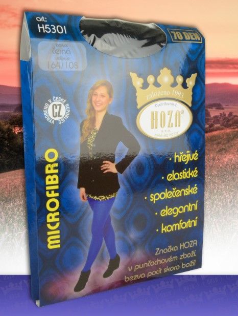 Punčochové kalhoty HOZA 70 DEN microfibro, khaki