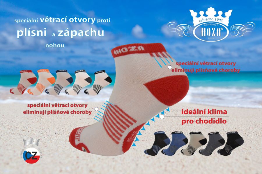 Kotníkové ponožky Hoza H3031 - sada 5 párů