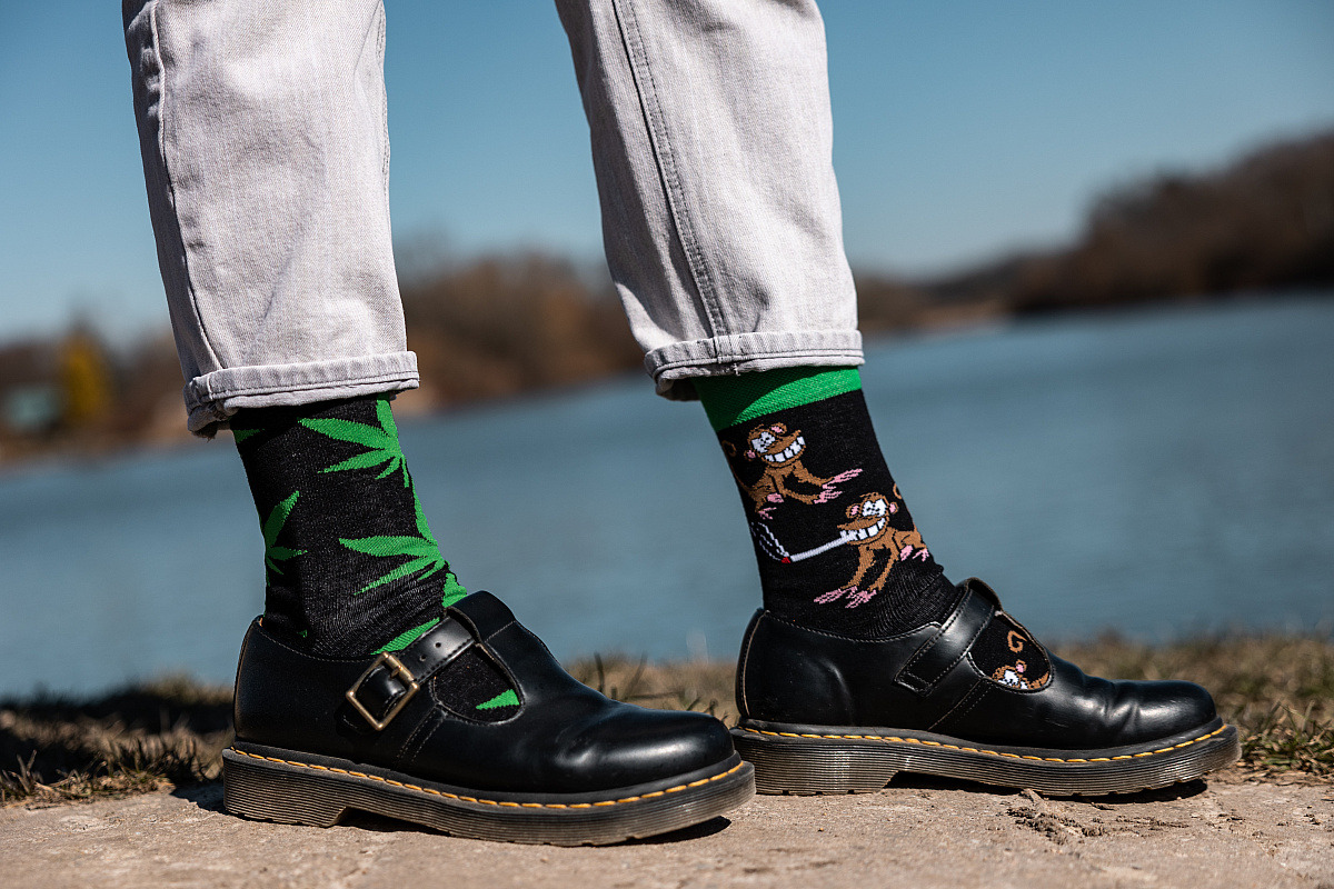 Doble tráva ponožky Lonka